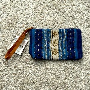 ** New ** Beaded Wristlet w/Leather Strap